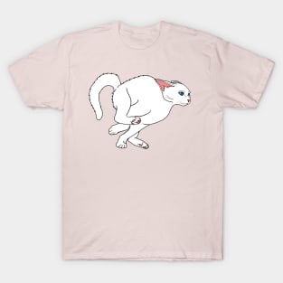 Running Hyper White Cat T-Shirt